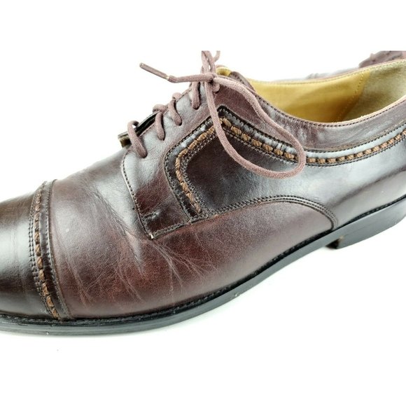 JOHNSTON & MURPHY PANTERA SIZE 8.5 M BROWN CAP TOE main image 6